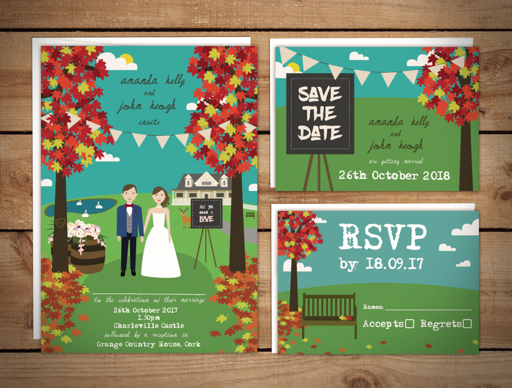 Autumn Wedding Invitations