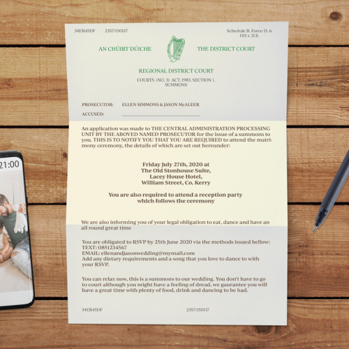Wedding Invitations Ireland